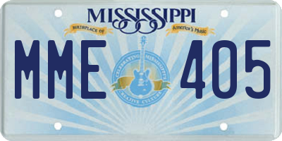 MS license plate MME405
