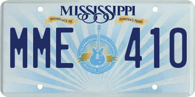 MS license plate MME410