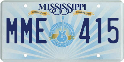 MS license plate MME415