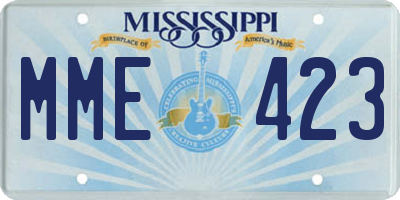MS license plate MME423