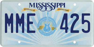 MS license plate MME425