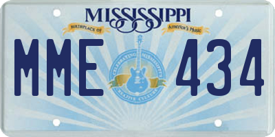 MS license plate MME434