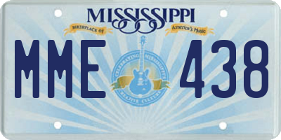 MS license plate MME438