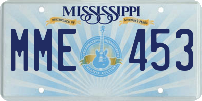 MS license plate MME453