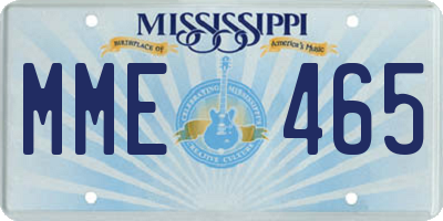 MS license plate MME465