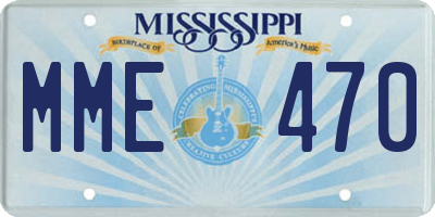 MS license plate MME470