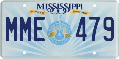 MS license plate MME479