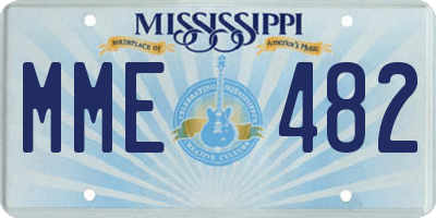 MS license plate MME482