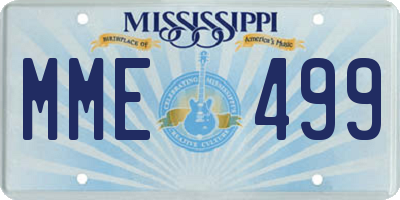 MS license plate MME499