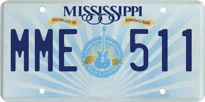 MS license plate MME511