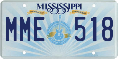 MS license plate MME518