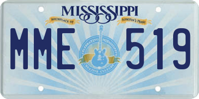 MS license plate MME519