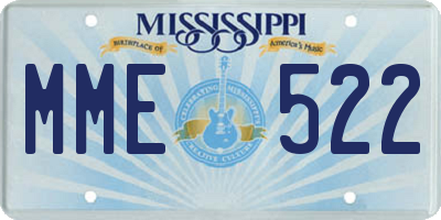 MS license plate MME522
