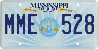 MS license plate MME528