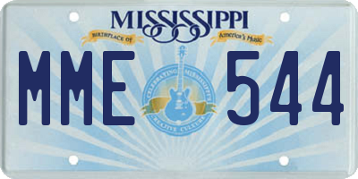 MS license plate MME544