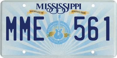 MS license plate MME561