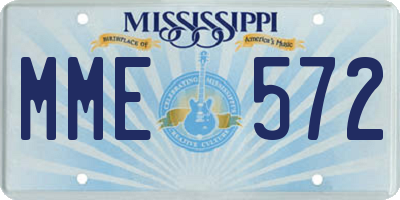 MS license plate MME572