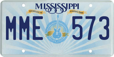 MS license plate MME573