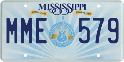 MS license plate MME579