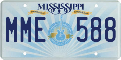 MS license plate MME588