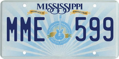 MS license plate MME599