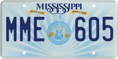 MS license plate MME605
