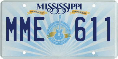 MS license plate MME611