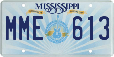MS license plate MME613