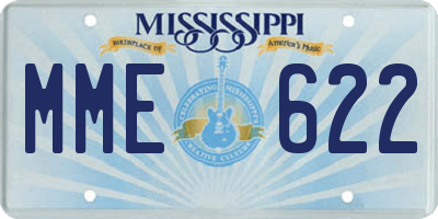 MS license plate MME622