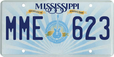 MS license plate MME623