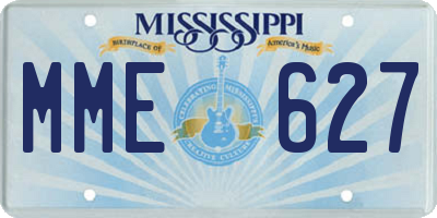 MS license plate MME627
