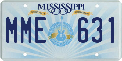 MS license plate MME631