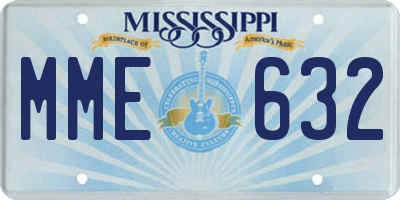 MS license plate MME632