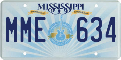 MS license plate MME634
