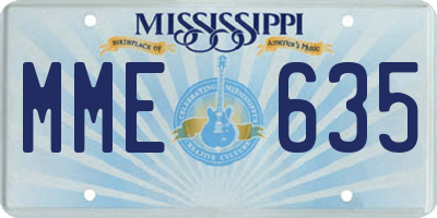 MS license plate MME635