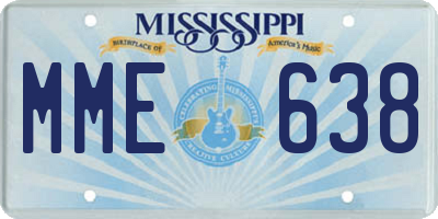 MS license plate MME638