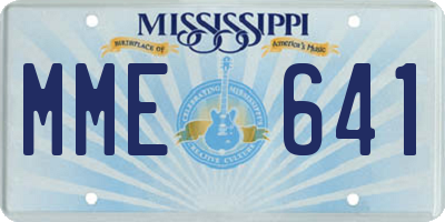 MS license plate MME641