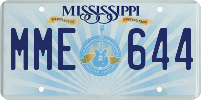 MS license plate MME644