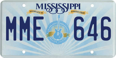 MS license plate MME646