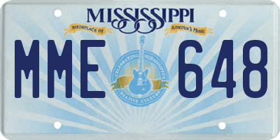 MS license plate MME648