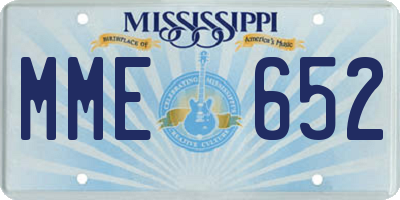 MS license plate MME652