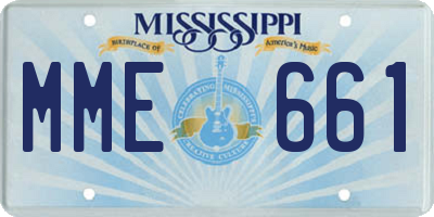 MS license plate MME661