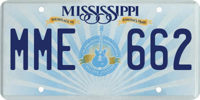 MS license plate MME662