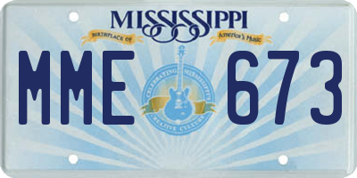 MS license plate MME673