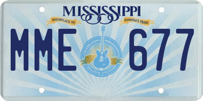 MS license plate MME677
