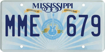 MS license plate MME679