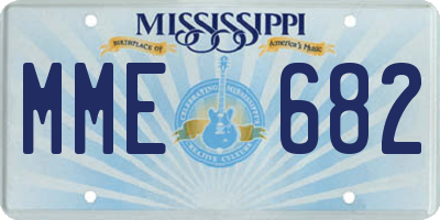 MS license plate MME682