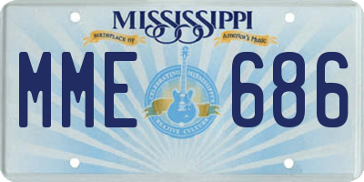 MS license plate MME686
