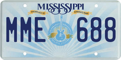 MS license plate MME688