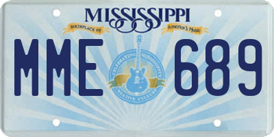 MS license plate MME689